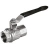 RS PRO Brass Threaded 2-Way BSPP Ball Valve, Manual Lever, 1/2 in, 40 bar, 170°C 733-5170