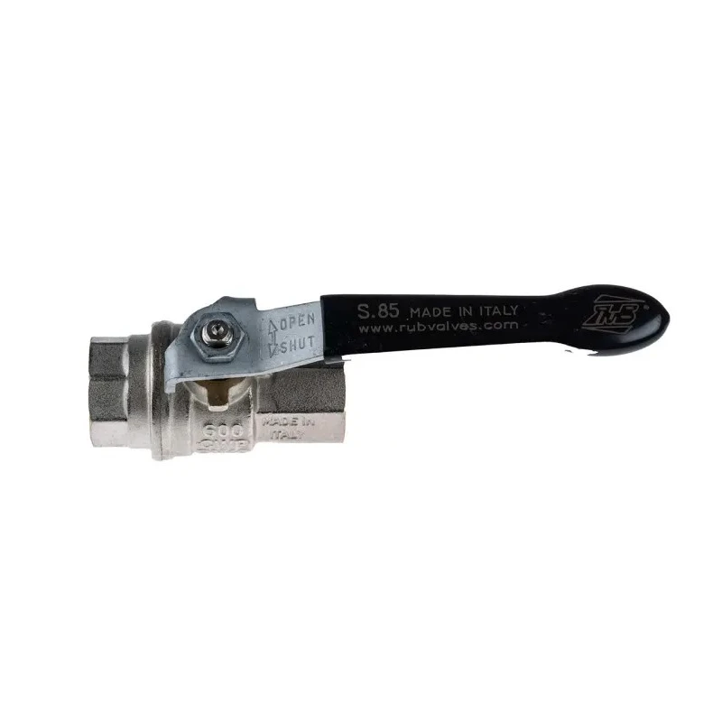 RS PRO Brass Threaded 2-Way BSPP Ball Valve, Manual Lever, 1/2 in, 40 bar, 170°C 733-5170