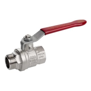 RS PRO Brass Threaded Ball Valve BSPP 1/4 to 4 in, PVC Coated Steel Handle, Max Temp 170°C 733-5255