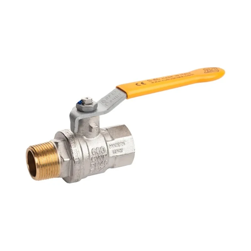 RS PRO Brass Threaded 2-Way BSPP Ball Valve 40 bar 733-5265