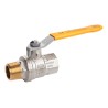 RS PRO Brass Threaded 2-Way BSPP Ball Valve 40 bar 733-5265