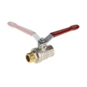RS PRO Brass Threaded 2-Way BSPP Ball Valve 1/2 in, 32 bar, PVC Coated Steel Handle 733-5237