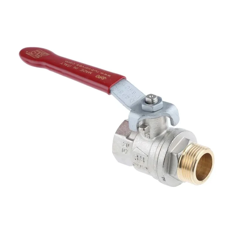 RS PRO Brass Threaded Ball Valve BSPP 1/4 to 4 in, High Pressure, PVC Coated Steel Handle 733-5246