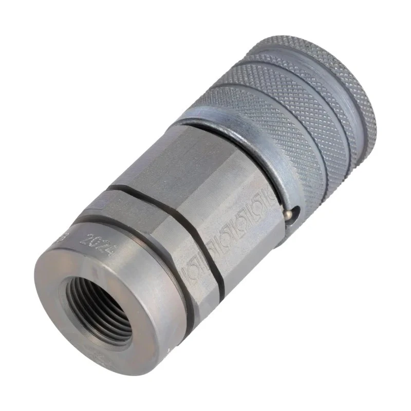 RS PRO Carbon Steel Hydraulic Quick Connect Coupling Female G 3/8 in, 120 bar 733-5628