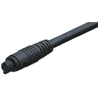 binder Sensor Actuator Cable Female 4 Way Snap-In Connector to Unterminated 2m PVC Jacket Black 77-7096-0000-10004-0200