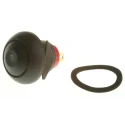 RS PRO Illuminated Miniature Push Button Switch Momentary Panel Mount Cap Black Actuator Green LED IP67 50V DC 32V 734-6697