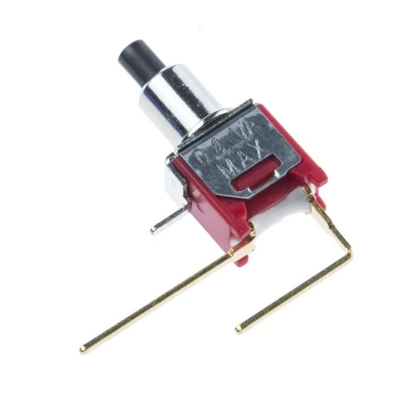 RS PRO Push Button Switch Momentary PCB Mount SPST Red LED 20 V dc 125 V ac 734-6738P