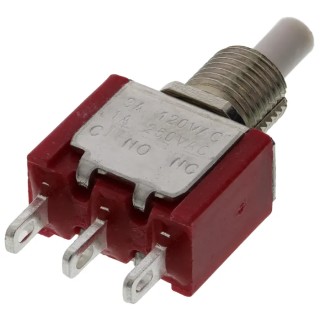 RS PRO Push Button Switch Momentary Panel Mount SPDT 6.35 mm Cutout White LED 28V dc 120V ac 734-6785