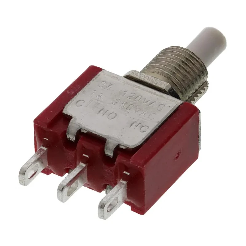 RS PRO Push Button Switch Momentary Panel Mount SPDT 6.35 mm Cutout White LED 28V dc 120V ac 734-6785