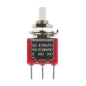 RS PRO Push Button Switch Momentary PCB Mount SPDT White LED 28V DC 120V AC 734-6788