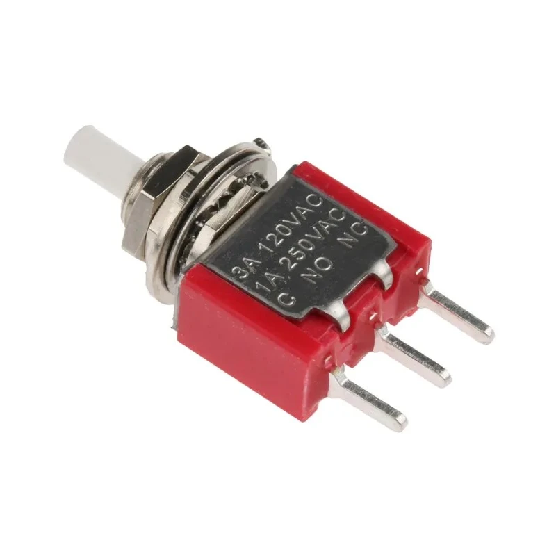 RS PRO Push Button Switch Momentary PCB Mount SPDT White LED 28V DC 120V AC 734-6788