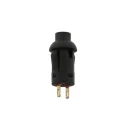 RS PRO Miniature Push Button Switch Momentary Panel Mount 8 mm Cutout SPST Black LED 30 V dc 734-6827
