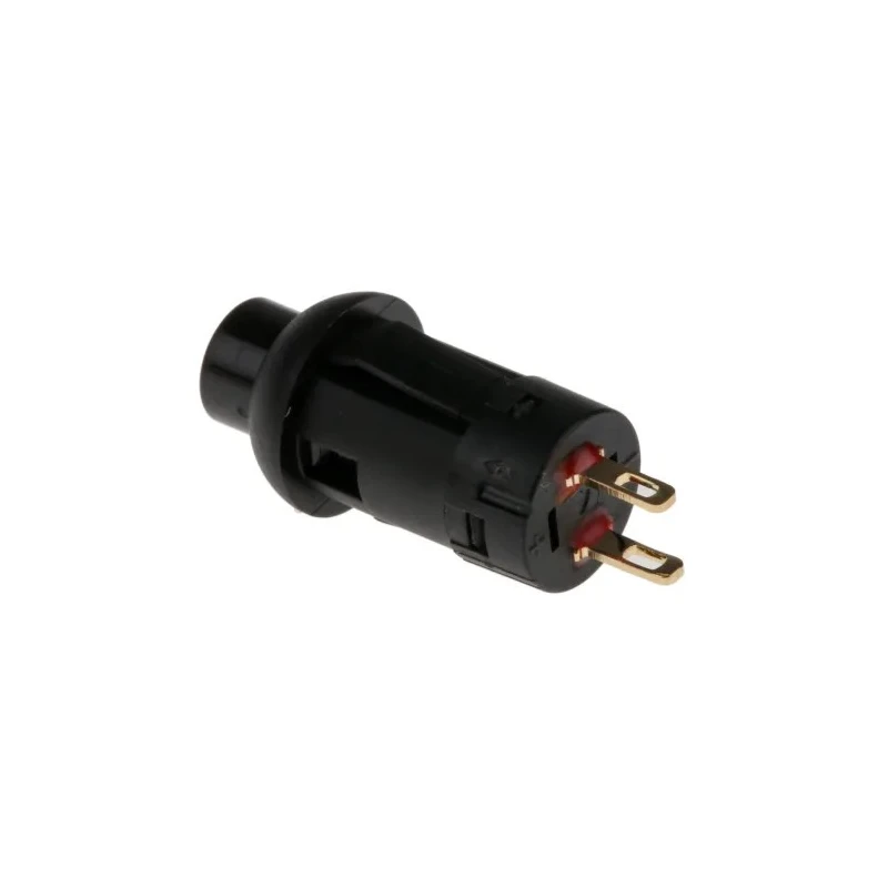 RS PRO Miniature Push Button Switch Momentary Panel Mount 8 mm Cutout SPST Black LED 30 V dc 734-6827