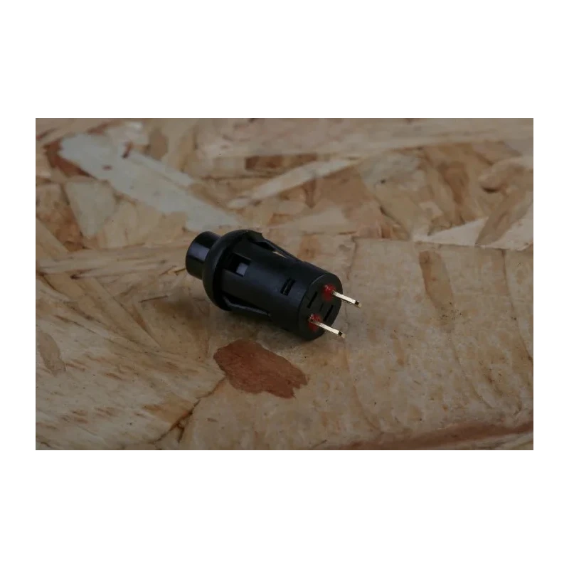 RS PRO Miniature Push Button Switch Momentary Panel Mount 8 mm Cutout SPST Black LED 30 V dc 734-6827