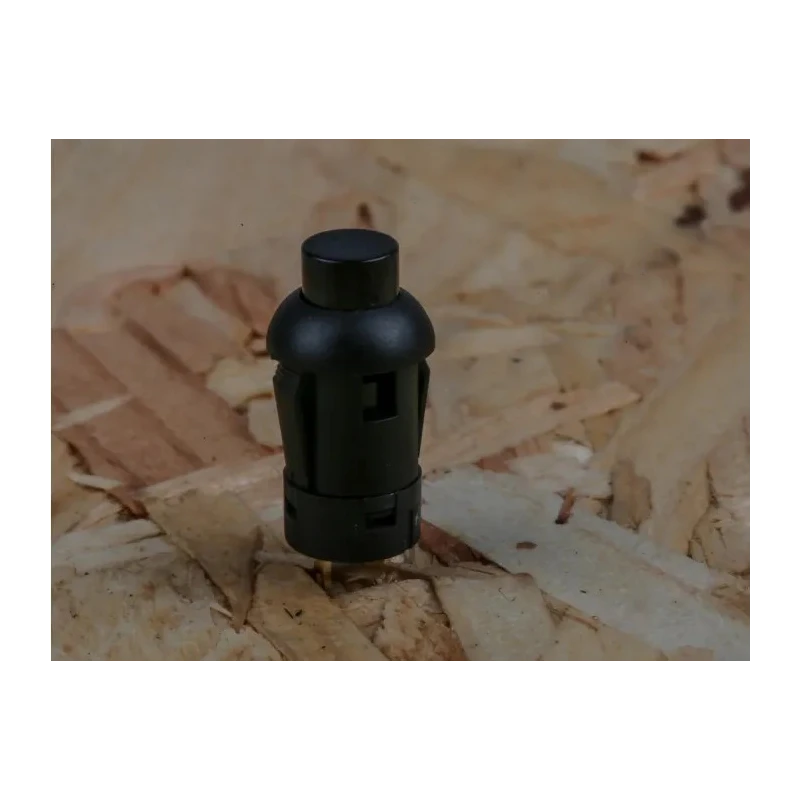 RS PRO Miniature Push Button Switch Momentary Panel Mount 8 mm Cutout SPST Black LED 30 V dc 734-6827