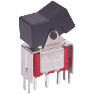 RS PRO Miniature SPDT On-On On-(On) Rocker Switch PCB, 5A, 28V DC, IP67 IP66, Diallyl Phthalate Housing 734-6842