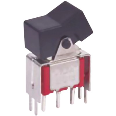 RS PRO Miniature SPDT On-On On-(On) Rocker Switch PCB, 5A, 28V DC, IP67 IP66, Diallyl Phthalate Housing 734-6842