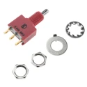 RS PRO Toggle Switch, PCB Mount, On-Off-On, SPDT, Solder Terminal, 12 V dc, 112 V ac, IP67 Sealed 734-6980