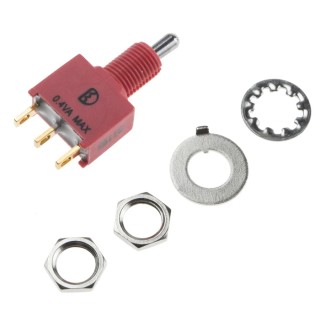 RS PRO Toggle Switch, PCB Mount, On-Off-On, SPDT, Solder Terminal, 12 V dc, 112 V ac, IP67 Sealed 734-6980