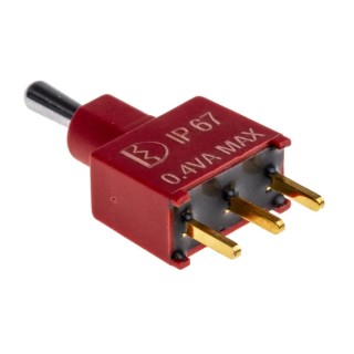 RS PRO Toggle Switch PCB Mount On-Off-On SPDT Through Hole Terminal 12 V dc 112 V ac 734-6984