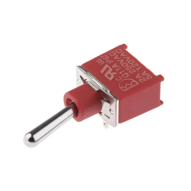 RS PRO Toggle Switch PCB Mount On-Off SPDT Through Hole Terminal 12V DC 112V AC 734-6990