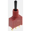 RS PRO Toggle Switch PCB Mount On-Off-On SPDT Solder Terminal IP67 Chrome Plated Brass Actuator 12 V dc 112 V ac 734-6993