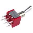 RS PRO Toggle Switch, PCB Mount, On-None-On, DPDT, Through Hole Terminal, 26 V dc, 112 V ac 734-7031