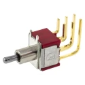RS PRO Toggle Switch PCB Mount On-Off-On DPDT Through Hole Terminal 26 V dc 112 V ac 734-7040