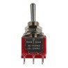 RS PRO Toggle Switch Panel Mount On-Off-On DPDT Solder Terminal 26V DC 112V AC 5A 40000 Cycles 734-7044