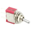 RS PRO Toggle Switch PCB Mount On-On SPDT Through Hole Terminal 26V DC 112V AC 1MS Series 734-7090