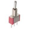 RS PRO Toggle Switch PCB Mount Momentary-Off-Momentary SPDT Through Hole Terminal 28 V dc 112 V ac 734-7141
