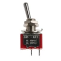 RS PRO Toggle Switch Panel Mount On-Off SPST Solder Terminal Chrome Plated Brass Actuator 28V DC AC 5A 1MS Series 734-7154