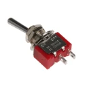RS PRO Toggle Switch Panel Mount On-Off SPST Solder Terminal Chrome Plated Brass Actuator 28V DC AC 5A 1MS Series 734-7154