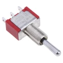 RS PRO Toggle Switch Panel Mount On-Off-(On) SPDT Solder Terminal 28 V dc 112 V ac 734-7145