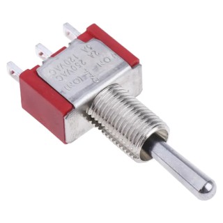 RS PRO Toggle Switch Panel Mount On-Off-(On) SPDT Solder Terminal 28 V dc 112 V ac 734-7145