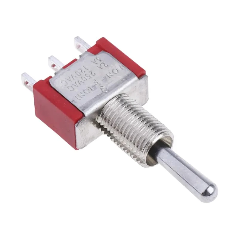 RS PRO Toggle Switch Panel Mount On-Off-(On) SPDT Solder Terminal 28 V dc 112 V ac 734-7145