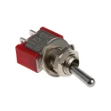 RS PRO Toggle Switch Panel Mount On-Off SPST Solder Terminal Chrome Plated Brass Actuator 28V DC AC 5A 1MS Series 734-7154