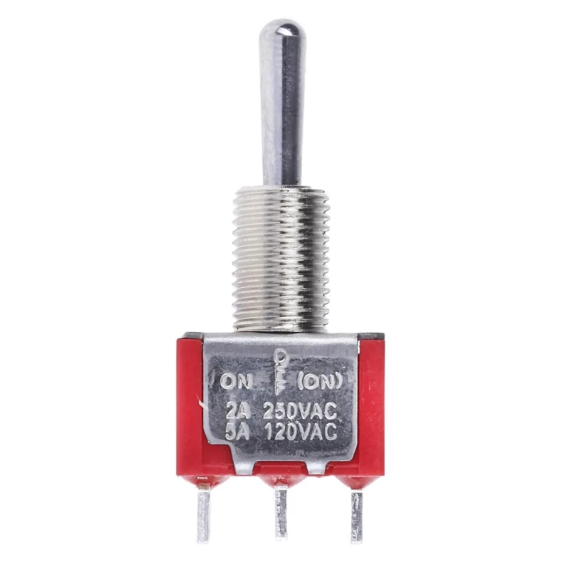 RS PRO Toggle Switch Panel Mount On-Off-(On) SPDT Solder Terminal 28 V dc 112 V ac 734-7145