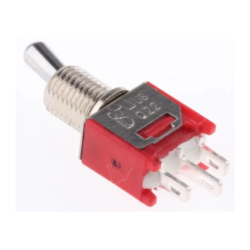 RS PRO Toggle Switch, Panel Mount, On-On SPDT, Solder Terminal, 15 V DC, 240 V AC 3A, Chrome Plated Brass Actuator 734-7227P