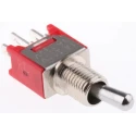 RS PRO Toggle Switch, Panel Mount, On-On SPDT, Solder Terminal, 15 V DC, 240 V AC 3A, Chrome Plated Brass Actuator 734-7227P