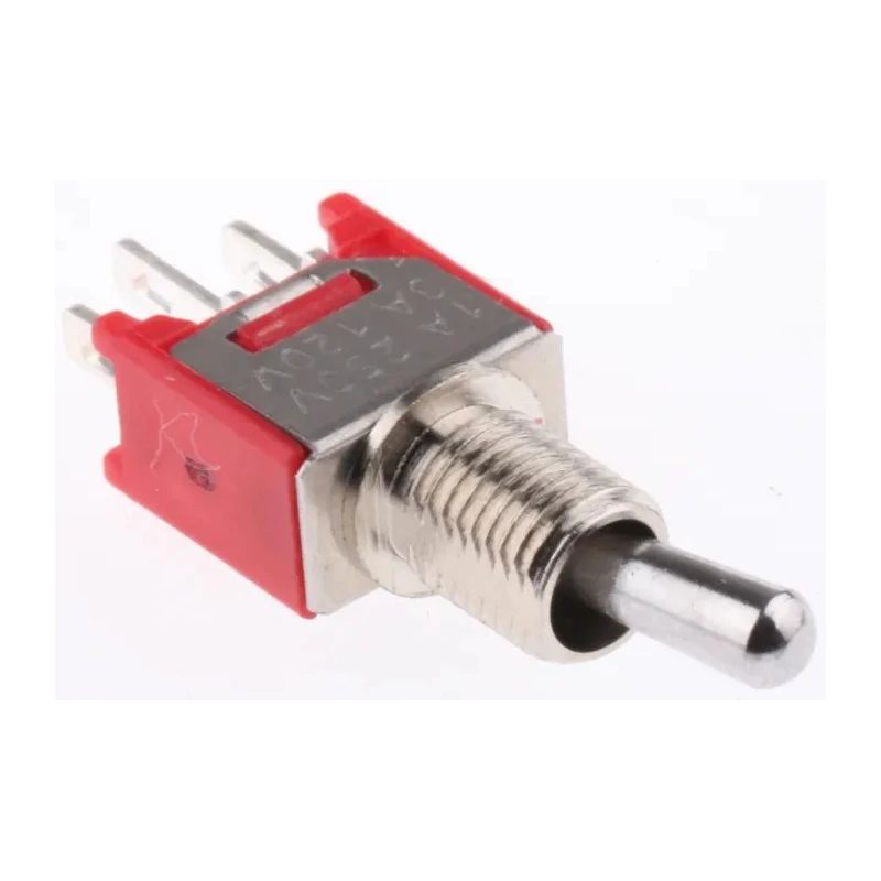 RS PRO Toggle Switch, Panel Mount, On-On SPDT, Solder Terminal, 15 V DC, 240 V AC 3A, Chrome Plated Brass Actuator 734-7227P