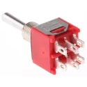 RS PRO Toggle Switch Panel Mount On-On-On DPDT Solder Terminal 15 V dc 240 V ac 734-7202