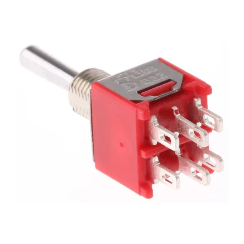 RS PRO Toggle Switch Panel Mount On-On-On DPDT Solder Terminal 15 V dc 240 V ac 734-7202