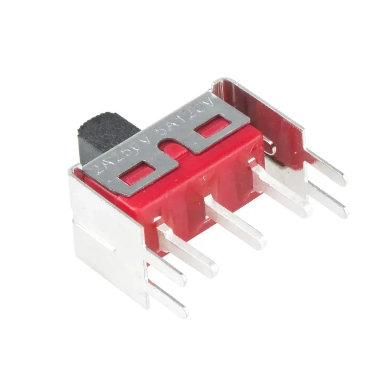RS PRO PCB Slide Switch SPDT Latching 5A Nylon Actuator 250V AC 28V DC 734-7303