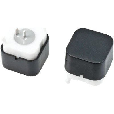 RS PRO Black Tactile Switch Cap 2 mm Actuator, SPST 30mA 28 V dc Surface Mount 734-7353P