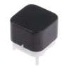 RS PRO Black Tactile Switch Cap, 2 mm Actuator Length, SPDT 30mA 28 V dc Momentary Surface Mount 14N Operating 734-7362P