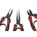 Facom 3-Piece Plier Set Combination Pliers Diagonal Cutters Half Round Long Nose MOD.CPEA0PB