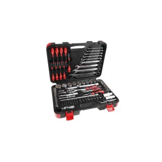 RS PRO 94 Piece Mechanical Tool Kit with Screwdrivers, Ratchet, Sockets, Precision Screwdrivers, Spanners, Bits in 734-8889