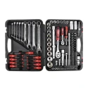 RS PRO 94 Piece Mechanical Tool Kit with Screwdrivers, Ratchet, Sockets, Precision Screwdrivers, Spanners, Bits in 734-8889