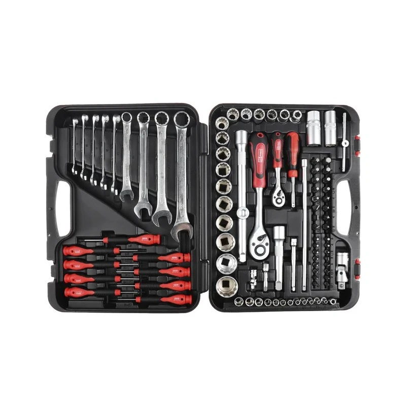 RS PRO 94 Piece Mechanical Tool Kit with Screwdrivers, Ratchet, Sockets, Precision Screwdrivers, Spanners, Bits in 734-8889